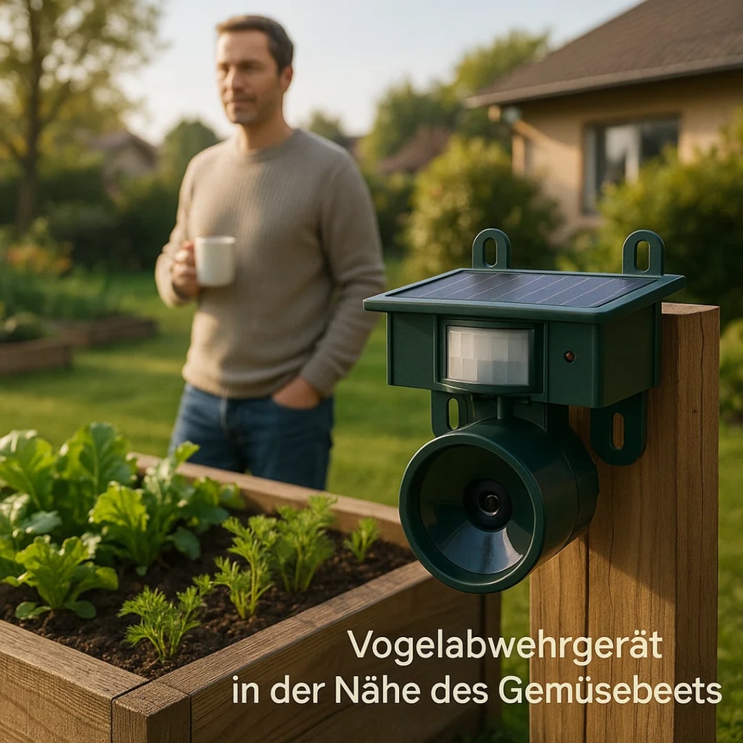 Duiven verjagen van balkon & tuin | Vogelafschrik apparaat | VogelBlock