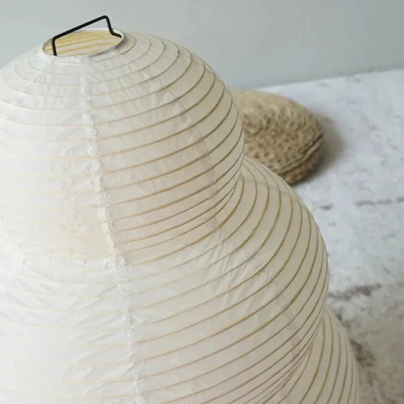 SabiGlow - Artistieke Wabi Sabi Rijstpapier Vloerlamp met Verstelbaar Statief