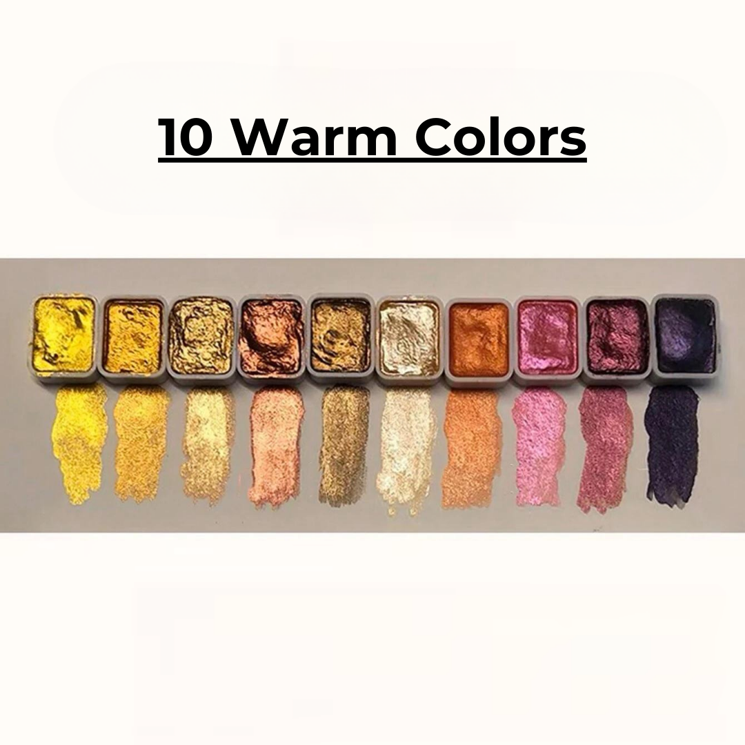 Parelmoer aquarel – Intense schittering en stralende tinten