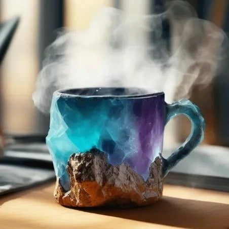 CrystalBrew Koffiemokken | Elegante mineralen kristallen mokken voor een unieke koffie-ervaring