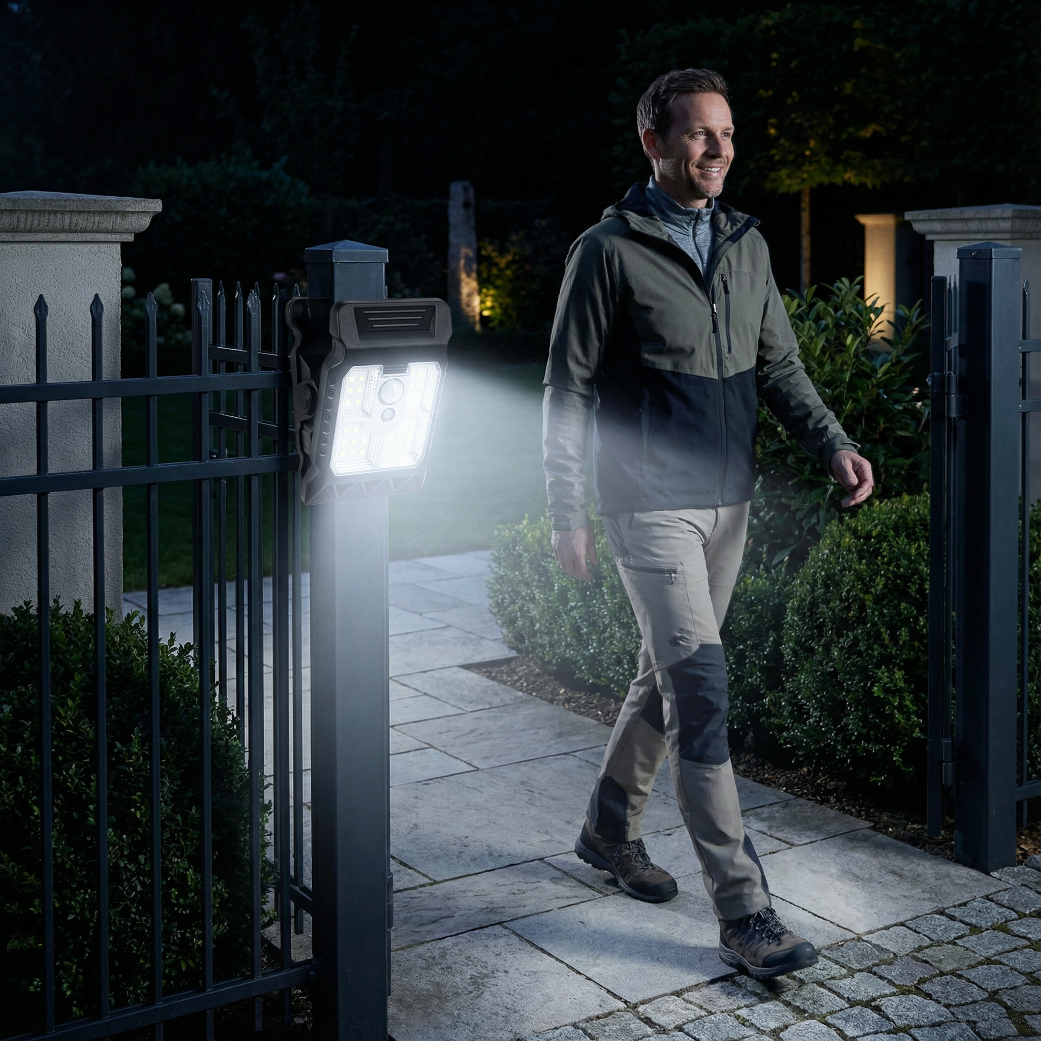 Praktische Clip Solar Lamp met Bewegingssensor
