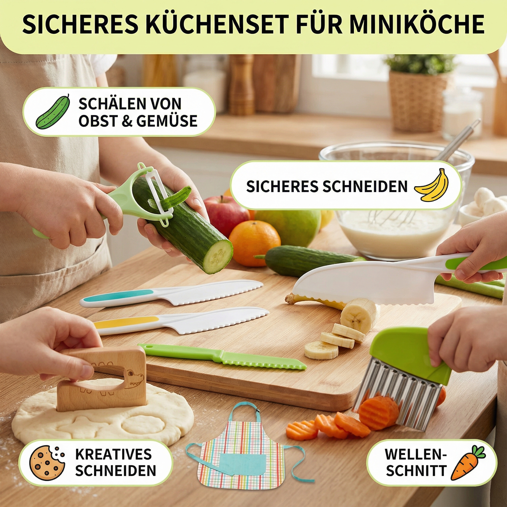 Veilig Keuken Set voor Mini Koks