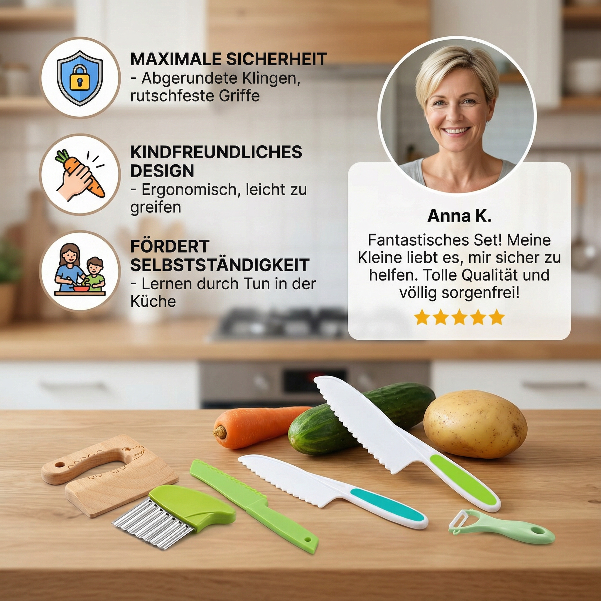 Veilig Keuken Set voor Mini Koks