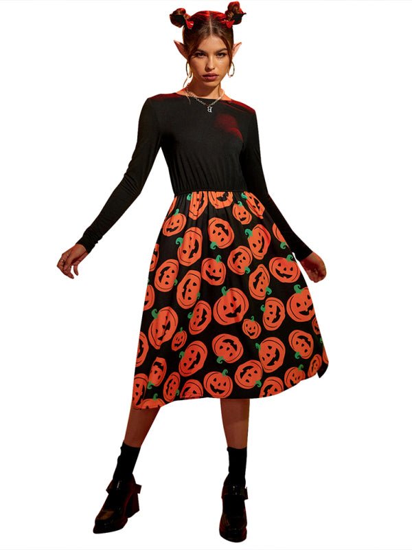Halloween Kostuum Jurk | Lange Mouwen Midi