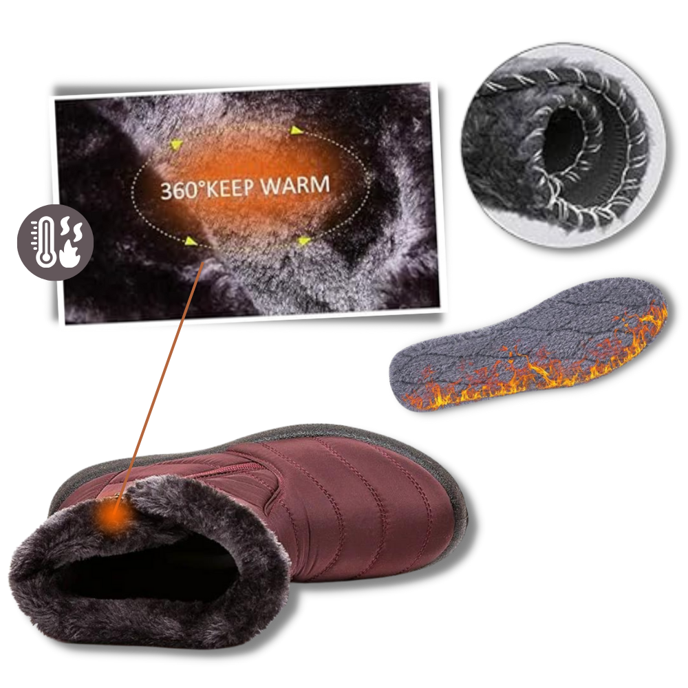 Dames Warme Waterdichte Sneeuwlaarzen