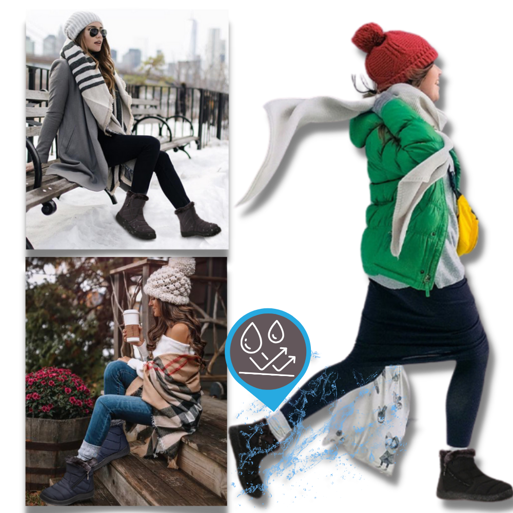 Dames Warme Waterdichte Sneeuwlaarzen