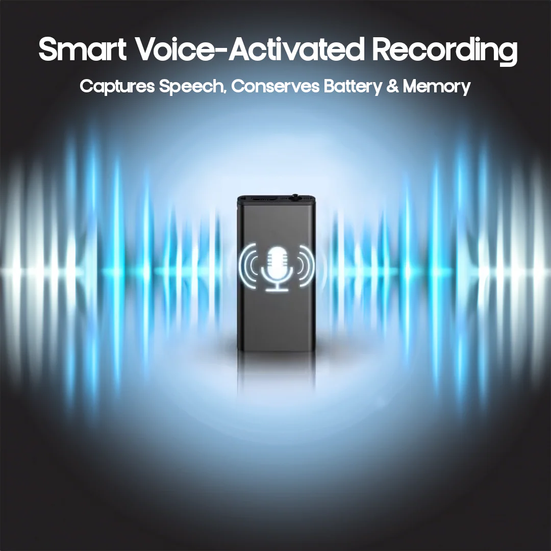 LumenWhisp Ultra Compact Recorder Met Spraakactivatie