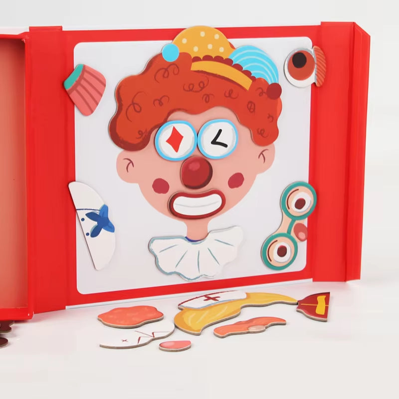 Pedagogisch Gezichtsuitdrukking Leer Puzzel voor Kinderen