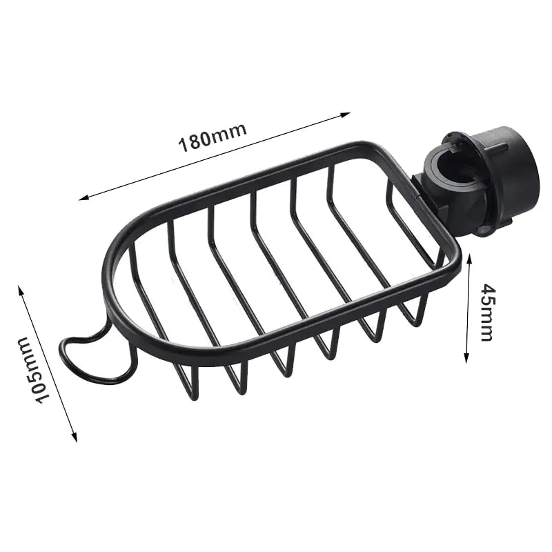 AquaGrip - Elegante Douchecabine met Veilige Bevestiging en Ruime Opslag