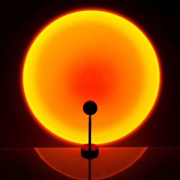 Moderne Tafellamp Sunsetlamp Warmwit Design